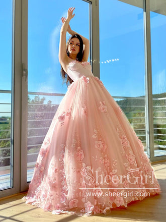 Puff Sleeves Corset Bodice Prom Gown with Sequins Star Sparkly Prom Dr –  SheerGirl