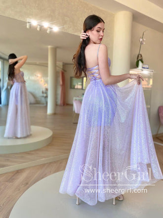 Strapless Lilac Mermaid Prom Dresses Corset Back Pageant Formal Dress –  SheerGirl
