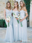 Long Cheap Mismatched Bridesmaid Dresses Mermaid Off Shoulder Bridesmaid Dress PB10032