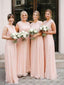 Long Chiffon Cheap Bridesmaid Dresses Plus Size Cap Sleeve Mother of the Bride Dress PB10012