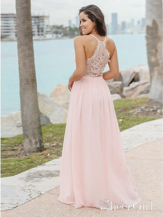 Two Piece Plus Size Formal Dresses Rhinestone Coral Wedding Guest Dres –  SheerGirl