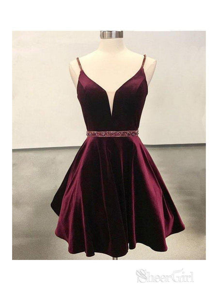 Kira Dress - Cabernet Velvet Bridesmaid Dress | Birdy Grey