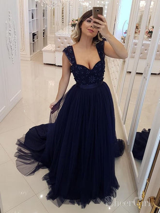 Plus Size Navy Blue Lace  Semi Formal Dresses With Half Sleeves,  Sheer Bateau Neckline, And Knee Length Hemline Perfect For Evening Gowns,  Proms And Special Occasions From Werbowy, $120.58