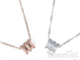 New Arrival! 925 Silver Accessories Delicate Chain Roll Shinning Pendent Necklace NC3002-SheerGirl