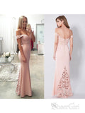 Off the Shoulder Mermaid Prom Dresses Sexy Cheap Formal Dresses apd2056-SheerGirl