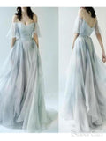 Off the Shoulder Ombre Beach Wedding Dresses for Wedding Photo ARD1944-SheerGirl