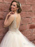 See Through Long Prom Dresses Beaded Backless Prom Dress ARD1864-SheerGirl