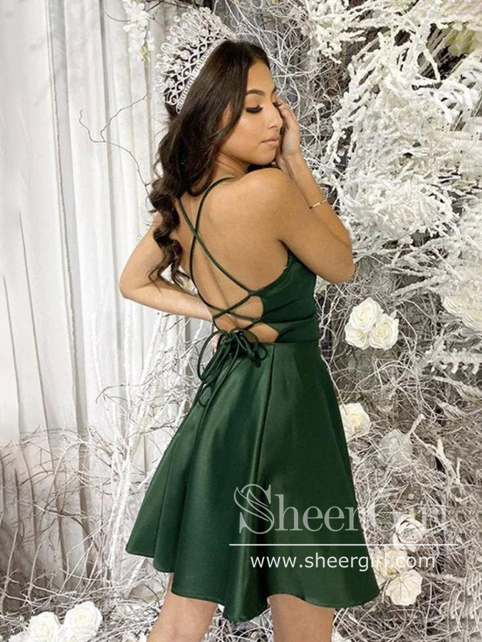 Sweetheart Neck Off the Shoulder Short Green Prom Dresses, Short Green –  Eip Collection