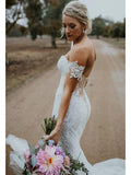 Sexy Mermaid Lace Wedding Dresses Sweetheart Neck Bridal Dress AWD1303-SheerGirl