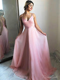 Simple Formal Dress Spaghetti Strap Pink Cheap Prom Dresses ARD2118-SheerGirl