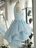 Sky Blue Short Homecoming Dresses Applique Cheap Cute Homecoming Dress ARD1329-SheerGirl