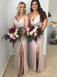 Spaghetti Strap Simple Bridesmaid Dresses Plus Size Bridesmaid Dress ARD1751-SheerGirl