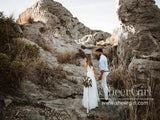 Spaghetti Straps See Through Lace Dress with Soft Tulle Floor Length Wedding Dress AWD1712-SheerGirl