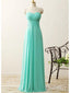 Sweetheart neck Mint Chiffon Long Strapless Wedding Party Bridesmaid Dresses,apd2520