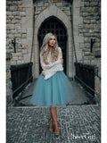 Two Piece Homecoming Dresses See Through Long Sleeve Lace Homecoming Dress ARD1434-SheerGirl