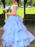 Two Piece Sky Blue Ball Gown Prom Dresses Sweet 16 Quinceanera Dress ARD2231-SheerGirl