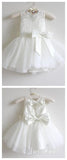 White Rustic Flower Girl Dress Lace Baby Flower Girl Dresses ARD1297-SheerGirl